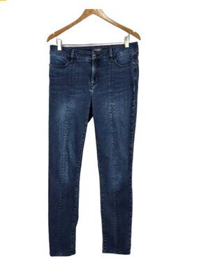 NYDJ Alina Leggings Denim Jeans Womens 10 LIft and Tuck Blue Skinny Mid Rise